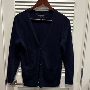 Banana Republic Dark Blue Italian Knit Cardigan